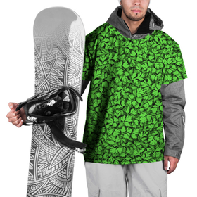 Накидка на куртку 3D с принтом Кинза в Тюмени, 100% полиэстер |  | kinza | vegan | веган | дача | зелень | кориандр | листья | овощи | огород | паттерн | петрушка | пряность