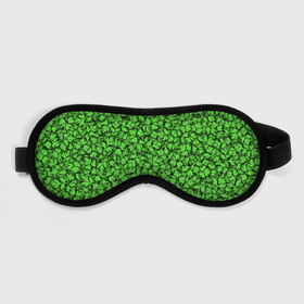 Маска для сна 3D с принтом Кинза в Тюмени, внешний слой — 100% полиэфир, внутренний слой — 100% хлопок, между ними — поролон |  | kinza | vegan | веган | дача | зелень | кориандр | листья | овощи | огород | паттерн | петрушка | пряность