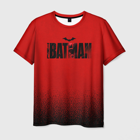Мужская футболка 3D с принтом Red Logo The Batman в Санкт-Петербурге, 100% полиэфир | прямой крой, круглый вырез горловины, длина до линии бедер | batman | batman 2022 | bruce wayne | dc | dc comics | gotham | joker | statwb | warner | бетмен 2022 | брюс уэйн | бэтмен | бэтмен 2022 | готэм | джокер | диси | злодей | комиксы | комиксы диси
