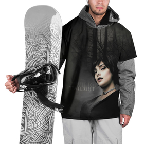 Накидка на куртку 3D с принтом Alice Cullen в Белгороде, 100% полиэстер |  | Тематика изображения на принте: вампир | девушка | дым | лет | надпись | персонаж | сумерки | туман | элис