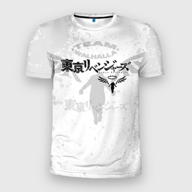 Мужская футболка 3D Slim с принтом Токийские мстители аниме | Tokyo Revengers в Новосибирске, 100% полиэстер с улучшенными характеристиками | приталенный силуэт, круглая горловина, широкие плечи, сужается к линии бедра | Тематика изображения на принте: anime | tokyo revengers | аниме | брызги краски | краска | лого | логотип | мультсериал | мультфильм | токийские мстители