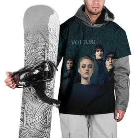 Накидка на куртку 3D с принтом Вальтури в Курске, 100% полиэстер |  | вальтури | вампиры | дождь | надпись | персонажи | сумерки