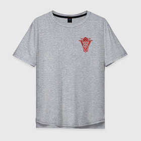 Мужская футболка хлопок Oversize с принтом Герб Вальтури в Курске, 100% хлопок | свободный крой, круглый ворот, “спинка” длиннее передней части | вальтури | вампиры | герб | знак | сумерки