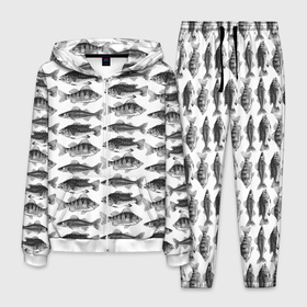 Мужской костюм 3D с принтом рыба карась , 100% полиэстер | Манжеты и пояс оформлены тканевой резинкой, двухслойный капюшон со шнурком для регулировки, карманы спереди | ocean | sea | sea animal | графика | лосось | море | морские мотивы | морской принт | морской фон | океан | паттерн | рисунок рыбы | рыба | рыбалка | текстуры | форель