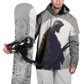 Накидка на куртку 3D с принтом Скелет самурай в Кировске, 100% полиэстер |  | game | games | kenshi | игра | игры | кенши
