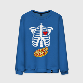 Мужской свитшот хлопок с принтом Внутри меня пицца в Петрозаводске, 100% хлопок |  | dish | fast food | food | pizza | products | блюдо | еда | кости | пица | пицца | позвоночник | продукты | ребка | рентген | скелет | фастфуд