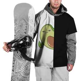 Накидка на куртку 3D с принтом Злой авокадик в Курске, 100% полиэстер |  | авокадо | веган | еда блогеров | мемы | минимализм | прикольные картинки | растение | смешное авокадо | фрукт