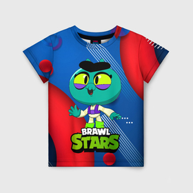 Детская футболка 3D с принтом Eve  brawl    stars , 100% гипоаллергенный полиэфир | прямой крой, круглый вырез горловины, длина до линии бедер, чуть спущенное плечо, ткань немного тянется | brawl | brawl stars | brawlstars | eva | eve | бравлстарс | ева | еве