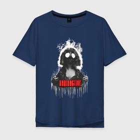 Мужская футболка хлопок Oversize с принтом Radioactive Girl в Белгороде, 100% хлопок | свободный крой, круглый ворот, “спинка” длиннее передней части | radioactive | stalker | stalker 2 | девушка | радиоактивный | чернобыль