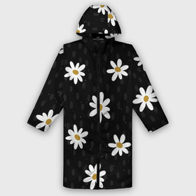 Дождевик унисекс 3D с принтом Daisies | Ромашки в Рязани,  |  | белый цветок | весна | деревья | лепестки | лес | лето | листья | май | на каждый день | одуванчик | осень | поле | ромашка | солнце | тропики | флора | цветок | цветочки | цветы | черная | черный