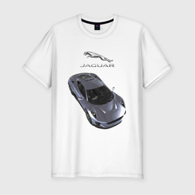 Мужская футболка хлопок Slim с принтом Jaguar   Motorsport в Петрозаводске, 92% хлопок, 8% лайкра | приталенный силуэт, круглый вырез ворота, длина до линии бедра, короткий рукав | car | england | jaguar | motorsport | power | prestige | автомобиль | автоспорт | англия | мощь | престиж | ягуар