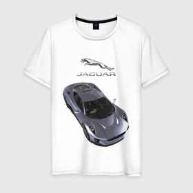 Мужская футболка хлопок с принтом Jaguar   Motorsport в Курске, 100% хлопок | прямой крой, круглый вырез горловины, длина до линии бедер, слегка спущенное плечо. | car | england | jaguar | motorsport | power | prestige | автомобиль | автоспорт | англия | мощь | престиж | ягуар
