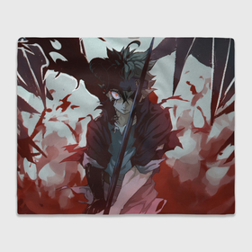 Плед 3D с принтом Аста в гневе Black clover в городе Новоалтайск, 100% полиэстер | закругленные углы, все края обработаны. Ткань не мнется и не растягивается | 