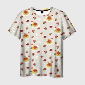 Мужская футболка 3D с принтом Паста болоньезе в Санкт-Петербурге, 100% полиэфир | прямой крой, круглый вырез горловины, длина до линии бедер | болоньезе | вино | еде | макароны | паста | сервировка