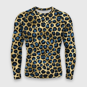 Мужской рашгард 3D с принтом стиль леопарда (шкура леопарда) в Курске,  |  | кожа леопарда | леопард | пятна | текстура леопарда