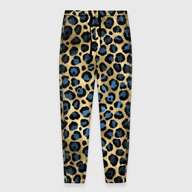 Мужские брюки 3D с принтом стиль леопарда (шкура леопарда) в Екатеринбурге, 100% полиэстер | манжеты по низу, эластичный пояс регулируется шнурком, по бокам два кармана без застежек, внутренняя часть кармана из мелкой сетки | кожа леопарда | леопард | пятна | текстура леопарда