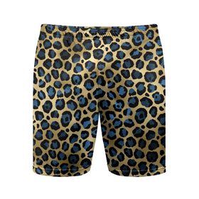 Мужские шорты спортивные с принтом стиль леопарда (шкура леопарда) в Новосибирске,  |  | Тематика изображения на принте: кожа леопарда | леопард | пятна | текстура леопарда