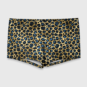 Мужские купальные плавки 3D с принтом стиль леопарда (шкура леопарда) , Полиэстер 85%, Спандекс 15% |  | кожа леопарда | леопард | пятна | текстура леопарда