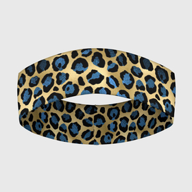 Повязка на голову 3D с принтом стиль леопарда (шкура леопарда) ,  |  | кожа леопарда | леопард | пятна | текстура леопарда