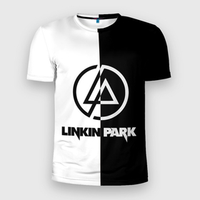 Мужская футболка 3D Slim с принтом Linkin Park   ЧБ , 100% полиэстер с улучшенными характеристиками | приталенный силуэт, круглая горловина, широкие плечи, сужается к линии бедра | album | bennington | chester | grunge | linkin park | mike | music | rock | shinoda | style | альбом | беннингтон | гитара | гранж | линкин парк | логотип | музыка | надпись | певец | потертости | рок | честер | шинода