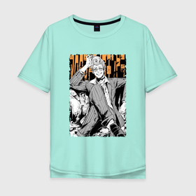 Мужская футболка хлопок Oversize с принтом Hoodlum арт в Петрозаводске, 100% хлопок | свободный крой, круглый ворот, “спинка” длиннее передней части | akudama drive | anime | акудама драйв | аниме | анимэ