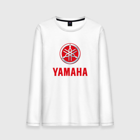 Мужской лонгслив хлопок с принтом Yamaha Логотип Ямаха в Петрозаводске, 100% хлопок |  | auto | logo | moto | moto gp | moto sport | motor | motosport | symbol | yamaha | yzf | авто | автомобиль | байк | байкер | гонки | знак | лого | логотип | логотипы | марка | машина | мото | мото спорт | мотоспорт | мотоцикл | мотоциклист