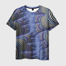 Мужская футболка 3D с принтом Abstraction pattern 2022 в Тюмени, 100% полиэфир | прямой крой, круглый вырез горловины, длина до линии бедер | abstraction | fashion | pattern | vanguard | абстракция | авангард | мода | узор