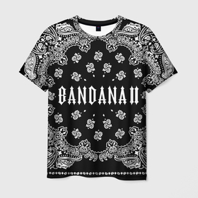 Мужская футболка 3D с принтом BANDANA 2 (Бандана 2) Кизару Биг Бейби Тейп в Новосибирске, 100% полиэфир | прямой крой, круглый вырез горловины, длина до линии бедер | 2 | bandana | benzo | big baby | gang | grunge | hiphop | kizaru | music | rap | tape | trash | альбом | бандана | бандана 2 | бензо | биг бейби | генг | гранж | знак | кизару | музыка | надпись | реп | рэп | символ | тейп | треш | хипхоп