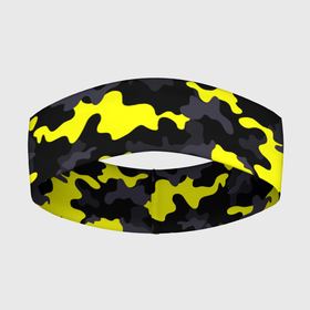Повязка на голову 3D с принтом Камуфляж Чёрно Жёлтый ,  |  | Тематика изображения на принте: black | camo | yellow | жёлтый | камуфляж | сamouflage | чёрный
