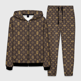 Мужской костюм 3D с принтом Камуфляж Dope Street Market Camo в Ухте, 100% полиэстер | Манжеты и пояс оформлены тканевой резинкой, двухслойный капюшон со шнурком для регулировки, карманы спереди | camo | dope | street | камуфляж | хайп | шмот