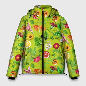 Мужская зимняя куртка 3D с принтом Летнее настроение   фрукты , верх — 100% полиэстер; подкладка — 100% полиэстер; утеплитель — 100% полиэстер | длина ниже бедра, свободный силуэт Оверсайз. Есть воротник-стойка, отстегивающийся капюшон и ветрозащитная планка. 

Боковые карманы с листочкой на кнопках и внутренний карман на молнии. | абрикос | лето | персик | сочный | фрукт | фрукты