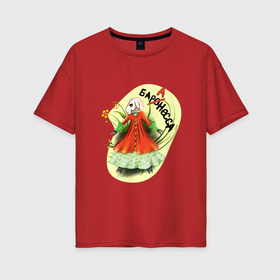 Женская футболка хлопок Oversize с принтом Овечка барАнесса в Тюмени, 100% хлопок | свободный крой, круглый ворот, спущенный рукав, длина до линии бедер
 | баран | весенний | овен | овечка | яркие цветы