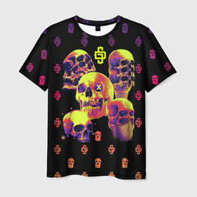 Мужская футболка 3D с принтом Черепа 5 Skull (Dope Street Market) в Белгороде, 100% полиэфир | прямой крой, круглый вырез горловины, длина до линии бедер | dope | skull | хайп | череп | черепа | шмот