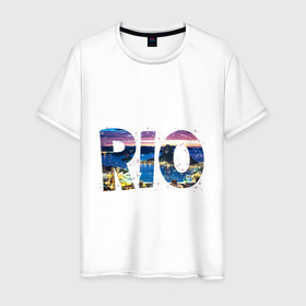 Мужская футболка хлопок с принтом Рио. Бразилия. в Курске, 100% хлопок | прямой крой, круглый вырез горловины, длина до линии бедер, слегка спущенное плечо. | brazil | rio | rio de janeiro | бразилия | бразильский | бразильский карнавал | города | города америки | каникулы | карнавал | латино американский | отпуск | путешествие | рио | рио де жанейро
