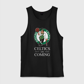 Мужская майка хлопок с принтом Boston Celtics are coming Бостон Селтикс в Екатеринбурге, 100% хлопок |  | boston | boston celtics | celtics | nba | баскетбол | бостон | бостон селтикс | нба | селтикс