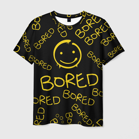 Мужская футболка 3D с принтом Sherlock Bored | Pattern в Новосибирске, 100% полиэфир | прямой крой, круглый вырез горловины, длина до линии бедер | bored | serial | sherlock | sherlock bored | боред | сериал | телесериал | шерлок | шерлок холмс