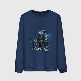 Мужской свитшот хлопок с принтом Титанфол арт робот и дроид (TITANFALL) , 100% хлопок |  | fall | titan | titanfall | робот | титан | титанфол
