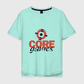 Мужская футболка хлопок Oversize с принтом Core Games в Петрозаводске, 100% хлопок | свободный крой, круглый ворот, “спинка” длиннее передней части | gamers | games | арт | иллюстрация | логотип | мишень