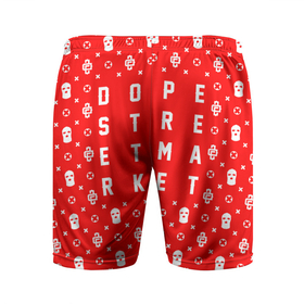 Мужские шорты спортивные с принтом Узор Red Dope Camo (Dope Street Market) в Санкт-Петербурге,  |  | dope | балаклава | камуфляж | модные | узор | хайп | шмот