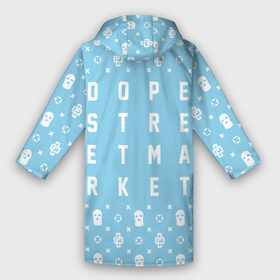Дождевик унисекс 3D с принтом Узор Sky Blue Dope Camo (Dope Street Market) в Ухте,  |  | dope | балаклава | камуфляж | модные | узор | хайп | шмот