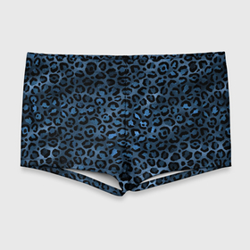 Мужские купальные плавки 3D с принтом Синяя леопардовая шкура в Екатеринбурге, Полиэстер 85%, Спандекс 15% |  | Тематика изображения на принте: леопард | леопардовые текстуры | синий леопард | тигр