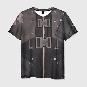 Мужская футболка 3D с принтом Броник на молнии , 100% полиэфир | прямой крой, круглый вырез горловины, длина до линии бедер | боец | бронежилет | воин | защита | камуфляж | обмундирование | солдат
