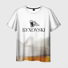 Мужская футболка 3D с принтом Кружка пиво Сваровски в Белгороде, 100% полиэфир | прямой крой, круглый вырез горловины, длина до линии бедер | Тематика изображения на принте: beer | swarovski | бренд | буховский | бухой | желтый | кружка | лого | логотип | напиток | сваровски | стакан