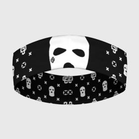Повязка на голову 3D с принтом Узор Black Ski Mask (Dope Street Market) ,  |  | балаклава | модные | узор | хайп | шмот