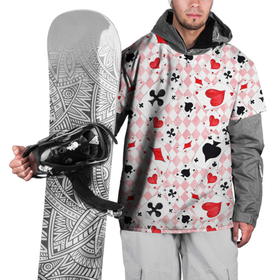 Накидка на куртку 3D с принтом Карты масти в Белгороде, 100% полиэстер |  | Тематика изображения на принте: бубны | карты | крести | масти | пики | покер | черви