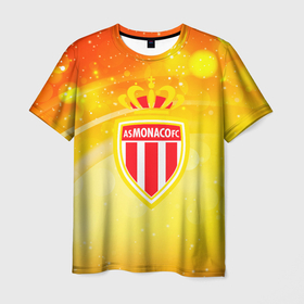 Мужская футболка 3D с принтом Monaco  abstraction , 100% полиэфир | прямой крой, круглый вырез горловины, длина до линии бедер | monaco | александр головин | головин | головин монако | лига европы | монако | прогнозы на футбол | сборная россии | трансферы | футбол | чемпионат франции
