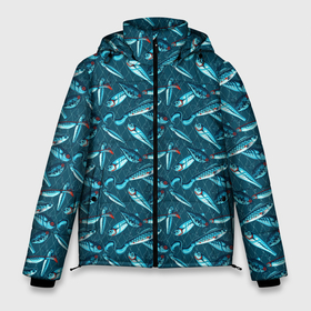 Мужская зимняя куртка 3D с принтом Воблеры (рыбки) в Екатеринбурге, верх — 100% полиэстер; подкладка — 100% полиэстер; утеплитель — 100% полиэстер | длина ниже бедра, свободный силуэт Оверсайз. Есть воротник-стойка, отстегивающийся капюшон и ветрозащитная планка. 

Боковые карманы с листочкой на кнопках и внутренний карман на молнии. | fish | fishing | блесна | воблер | воблеры | донка | закидушка | крючок | подсак | поплавок | природа | рыба | рыбак | рыбалка | рыбная ловля | рыболов | рыболовная приманка | садок | снасти | спиннинг | удочка