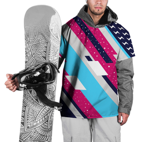 Накидка на куртку 3D с принтом Abstraction with lightning bolts в Тюмени, 100% полиэстер |  | Тематика изображения на принте: абстрактные линии | абстракция | красивый фон | линии | текстура | цвета | цветная абстракция