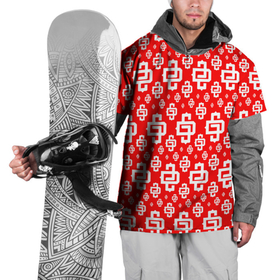 Накидка на куртку 3D с принтом Узор Red Pattern Dope Camo (Dope Street Market) , 100% полиэстер |  | Тематика изображения на принте: балаклава | камуфляж | модные | узор | хайп | шмот