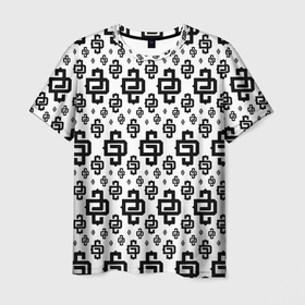 Мужская футболка 3D с принтом Узор White Pattern Dope Camo (Dope Street Market) в Екатеринбурге, 100% полиэфир | прямой крой, круглый вырез горловины, длина до линии бедер | Тематика изображения на принте: балаклава | камуфляж | модные | узор | хайп | шмот